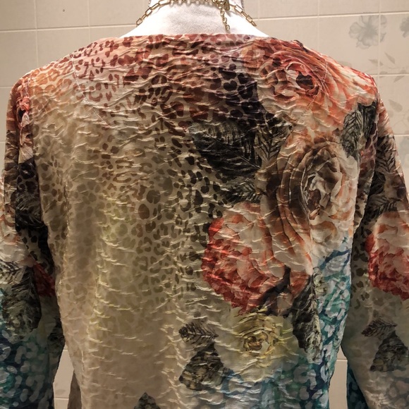 Alfred Dunner Petite Small Multicolor Top - Picture 3 of 6